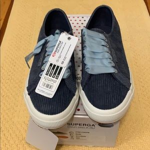Superga 2750 Blue Corduroy Shoes